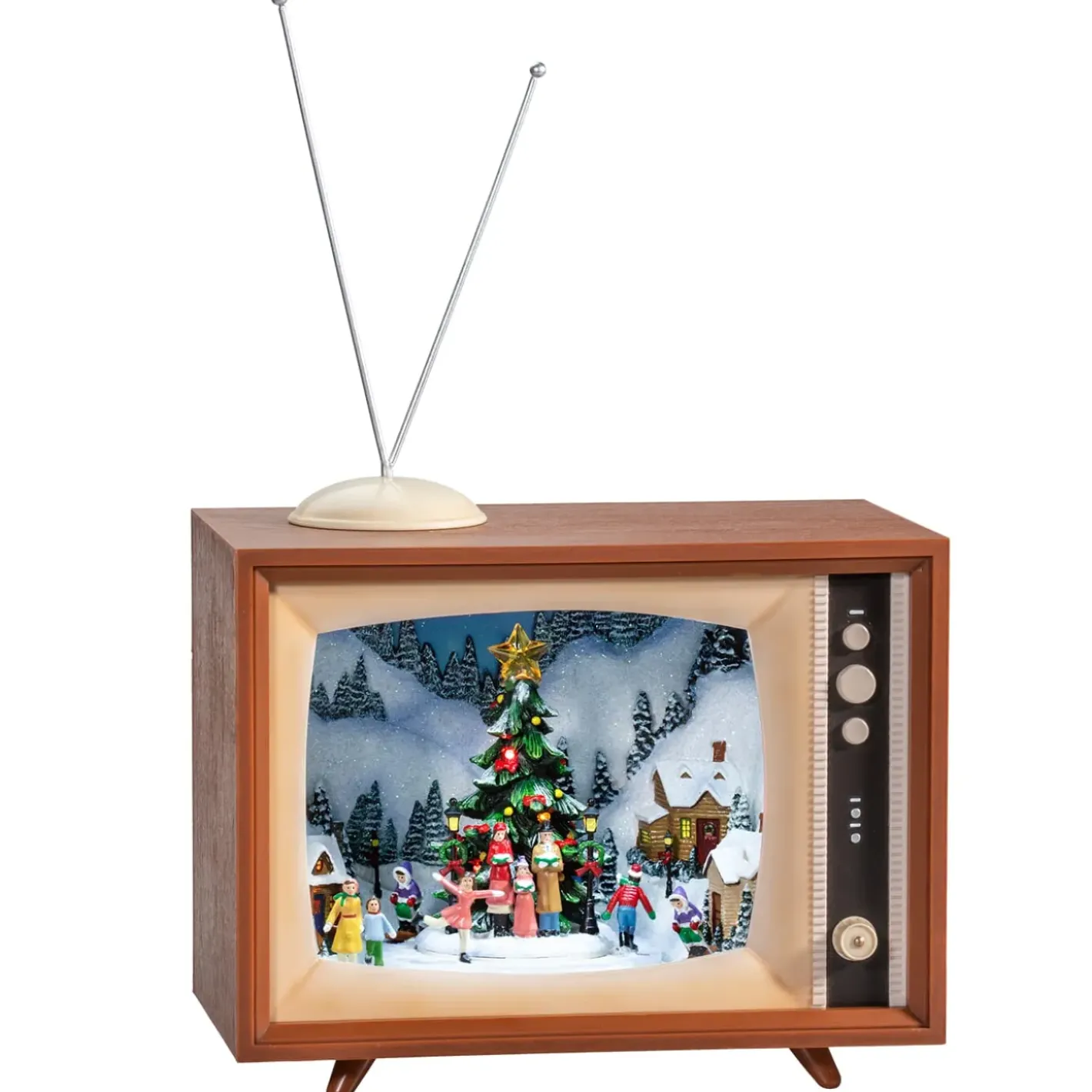 Käthe Wohlfahrt Nostalgiefernseher "Weihnachtsdorf", Spieldose Hot