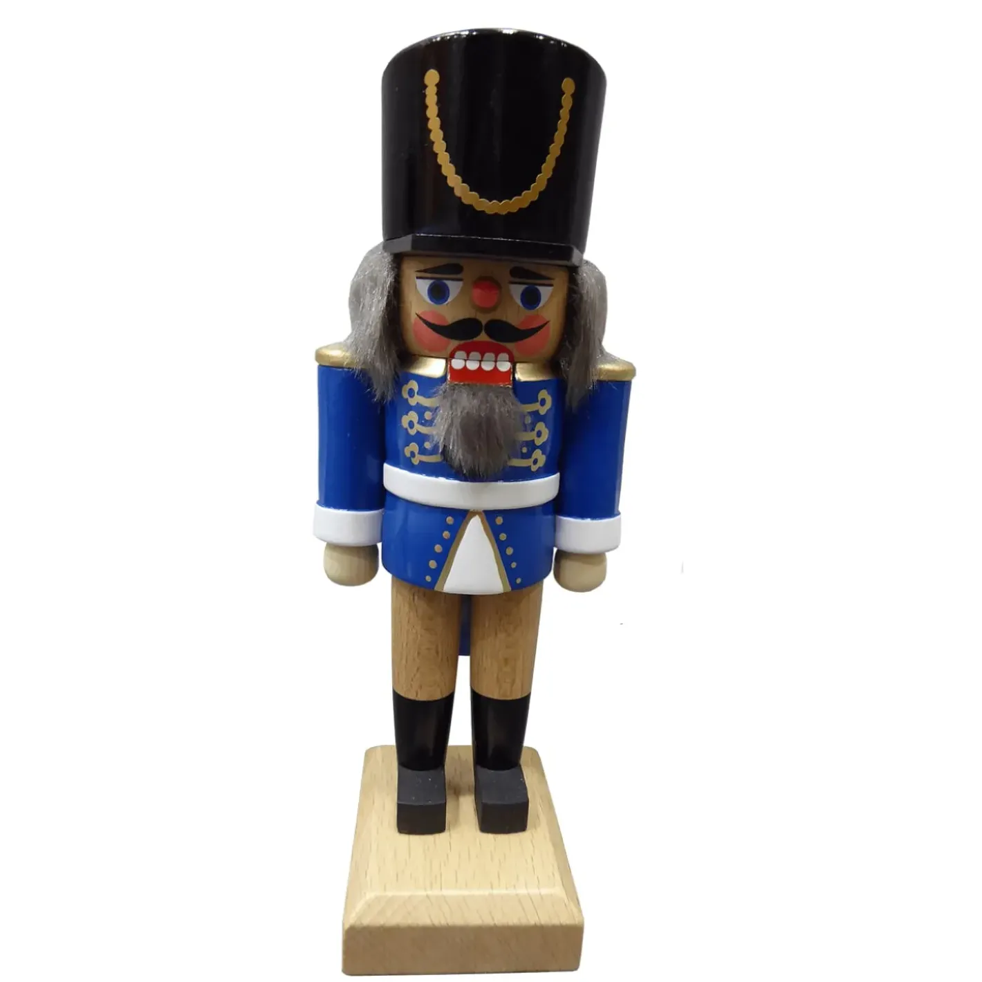HODREWA Nussknacker "Husar" Blau, 18Cm New