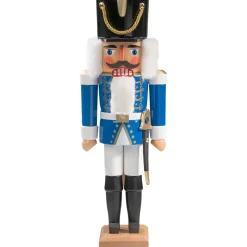 HODREWA Nussknacker "Husar" Blau, 36Cm Hot