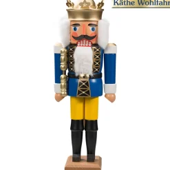 HODREWA Nussknacker "Konig" Blau, 36Cm Discount