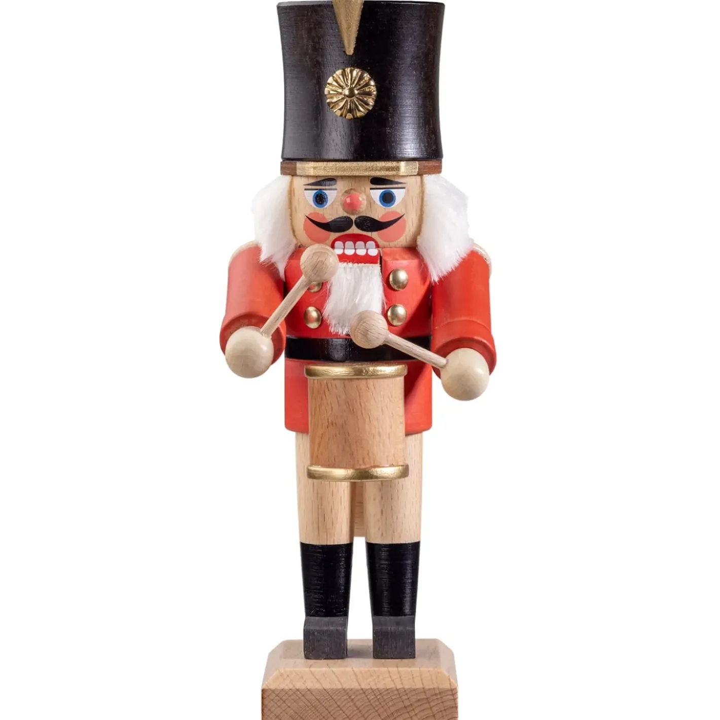 HODREWA Nussknacker "Trommler", Rot/Lasiert, 20,5 Cm Sale