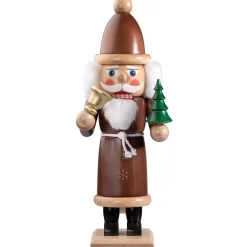 HODREWA Nussknacker "Weihnachtsmann", Braun/Lasiert
