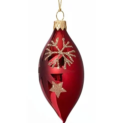 Käthe Wohlfahrt Olive Rot Mit Goldenen Sternen Und Flocken Discount