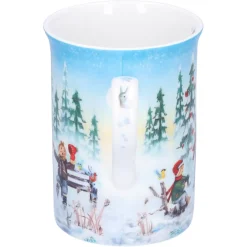 Käthe Wohlfahrt Porzellan-Tasse "Schlittschuhlauf" Discount
