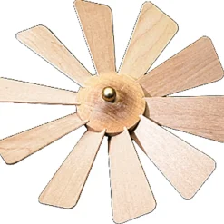 Richard Glässer Pyramiden-Flugelrad Aus Holz, D 135 Mm Outlet