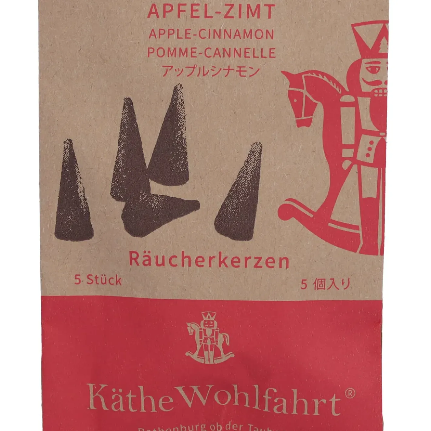 Käthe Wohlfahrt Raucherkerzen Apfel-Zimt-Duft, Gros New