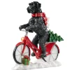 Käthe Wohlfahrt Schnauzer Auf Fahrrad New