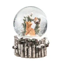 Käthe Wohlfahrt Schneekugel "Fuchs Mit Rotkehlchen" Clearance