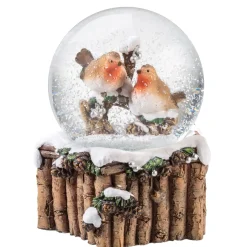 Käthe Wohlfahrt Schneekugel "Rotkehlchenpaar" Best