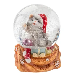 Käthe Wohlfahrt Schneekugel "Weihnachtskatze" Outlet