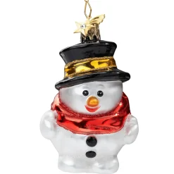 Poesie in Glas Schneemann New