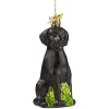 Poesie in Glas Schwarzer Labrador New