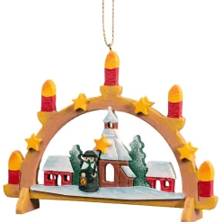 Käthes Original Schwibbögen Mit Seiffener Kirche Hot