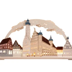 RATAGS Holzdesign Schwibbögen "Rothenburg Ob Der Tauber" 115V Mit Usb A-Anschluss Clearance