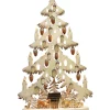 RATAGS Holzdesign Schwibbögen "Tanne Rehe An Der Futterkrippe", 230V Mit Usb A-Anschluss New