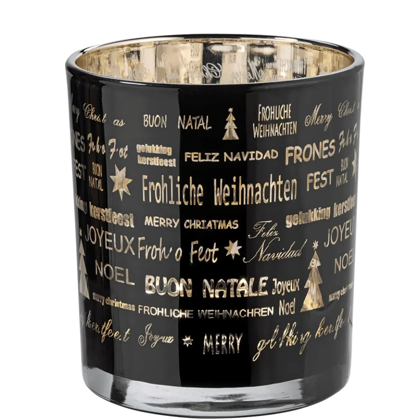 Käthe Wohlfahrt Teelichtglas "Frohliche Weihnachten", 10Cm Discount