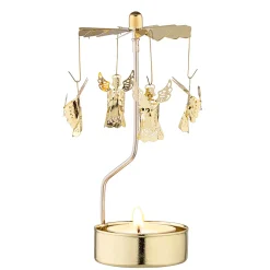 Käthe Wohlfahrt Teelicht-Karussell "Himmlische Boten", Gold Online