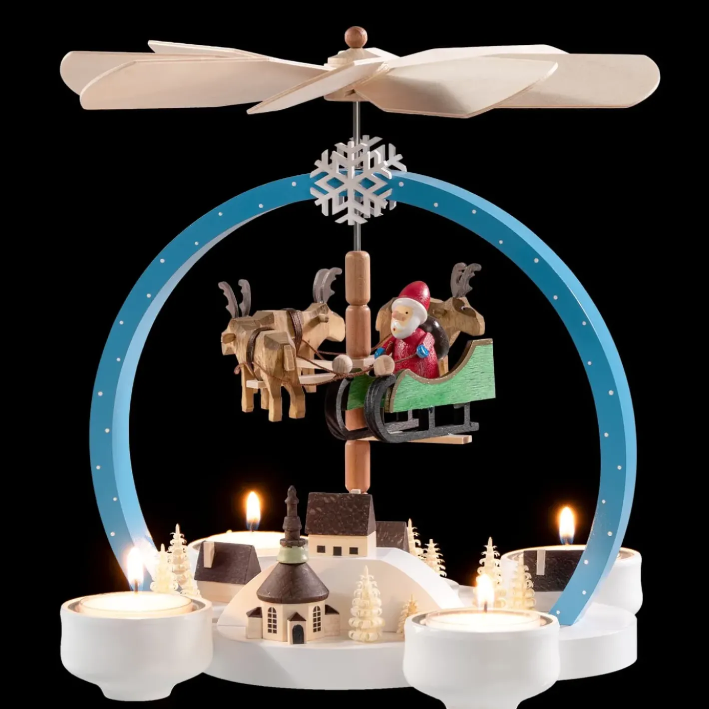 Käthe Wohlfahrt Teelicht-Pyramide Weihnachtszauber Bunt Hot