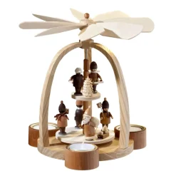 Käthe Wohlfahrt Teelicht-Pyramide "Weihnachtsmann Mit Striezelkinder" Online