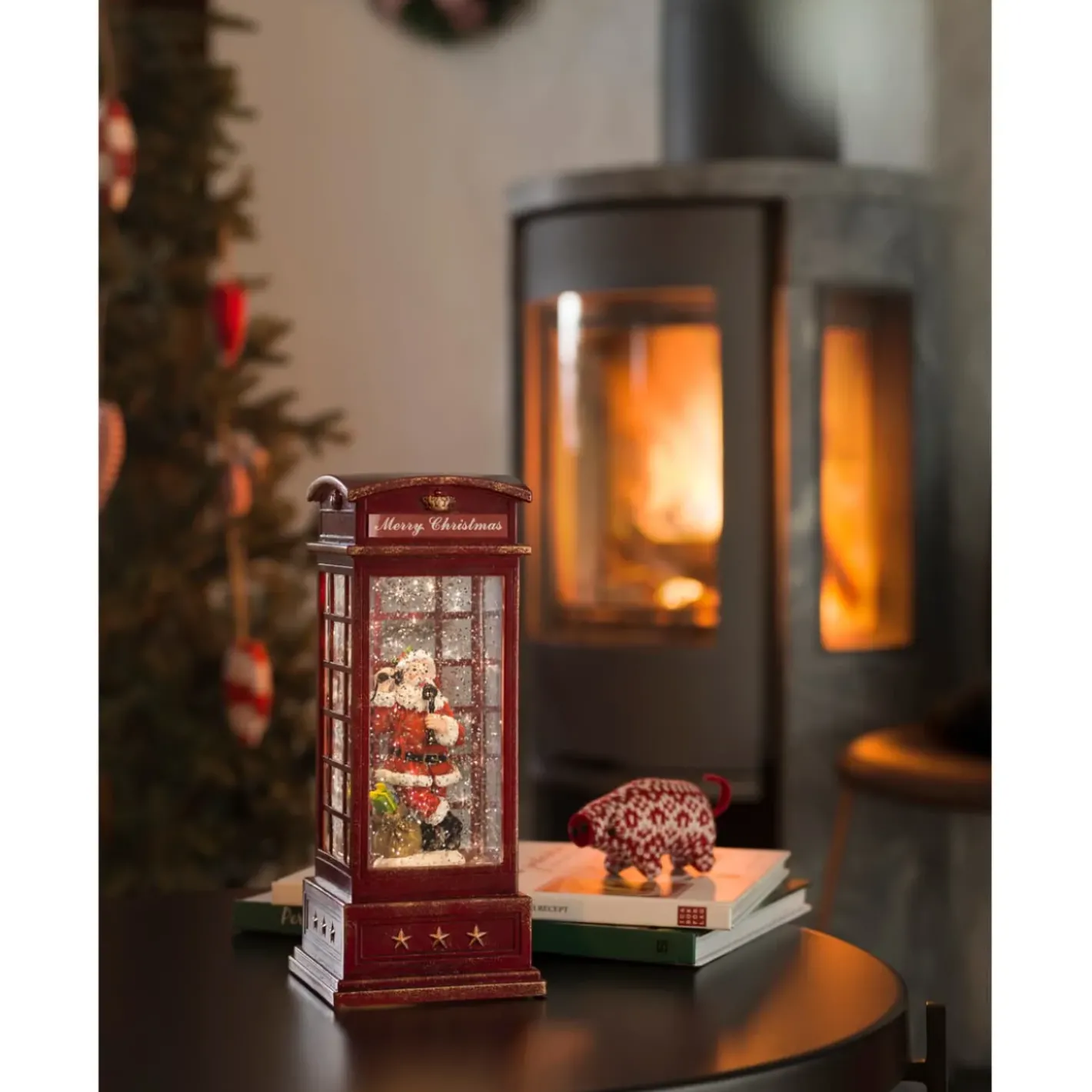 KONSTSMIDE Telefonzelle Mit Weihnachtsmann New