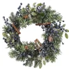Käthe Wohlfahrt Tur- Oder Tischkranz Mit Blauen Beeren Und Zimtstangen