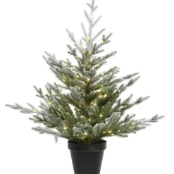Käthe Wohlfahrt Weihnachtsbaum Im Topf, Mit Led Beleuchtung, 75 Cm New