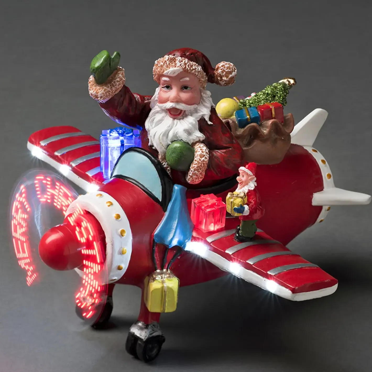 KONSTSMIDE Weihnachtsmann Im Flugzeug Best