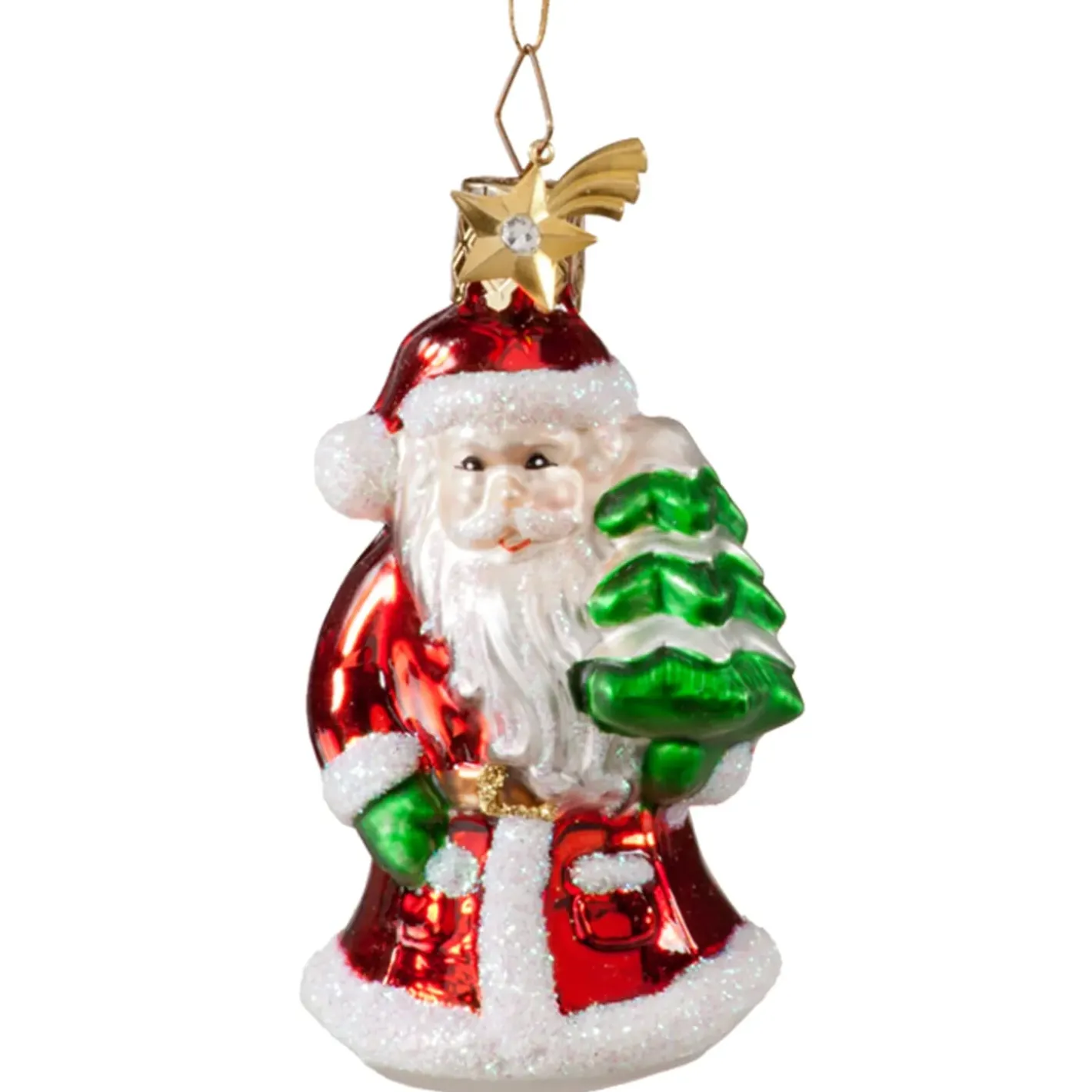 Poesie in Glas Weihnachtsmann Mit Baum Best