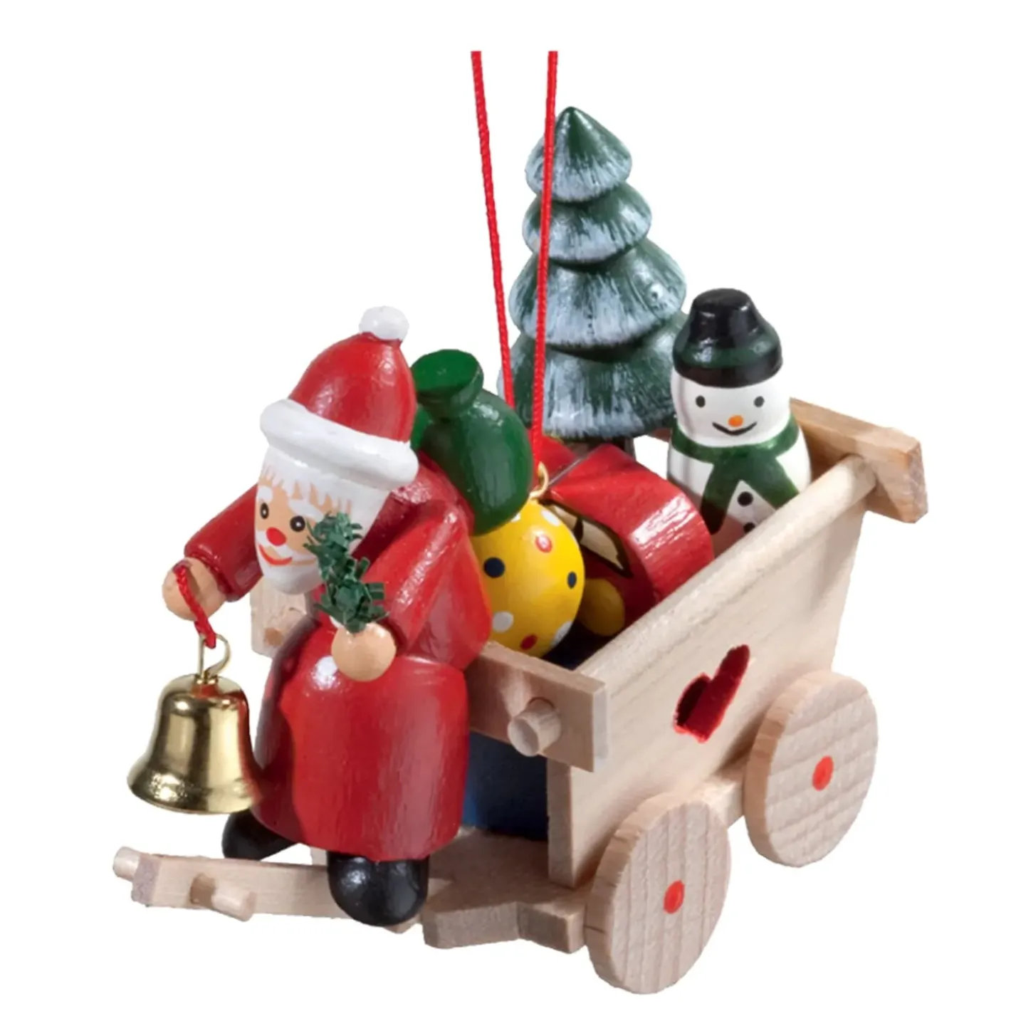Käthes Original Weihnachtsmann Mit Geschenkewagen Best