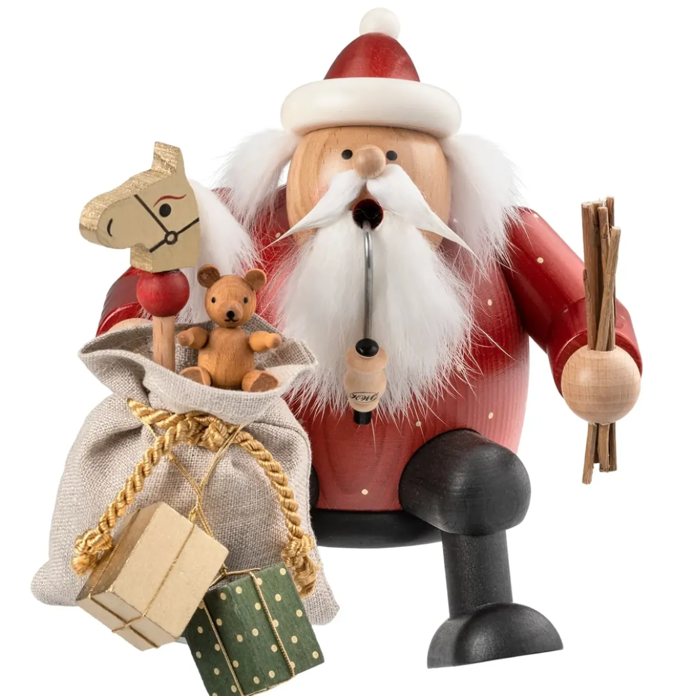 KWO Weihnachtsmann Mit Geschenkesack, Rauchermannchen Clearance