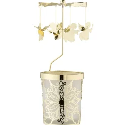 Käthe Wohlfahrt Windlicht-Karussell "Engelchen", Gold Online