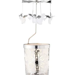 Käthe Wohlfahrt Windlicht-Karussell "Engel", Silber Discount