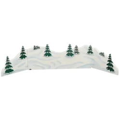 Hubrig Volkskunst Winterkinder Winterlandschaft Diorama Clearance